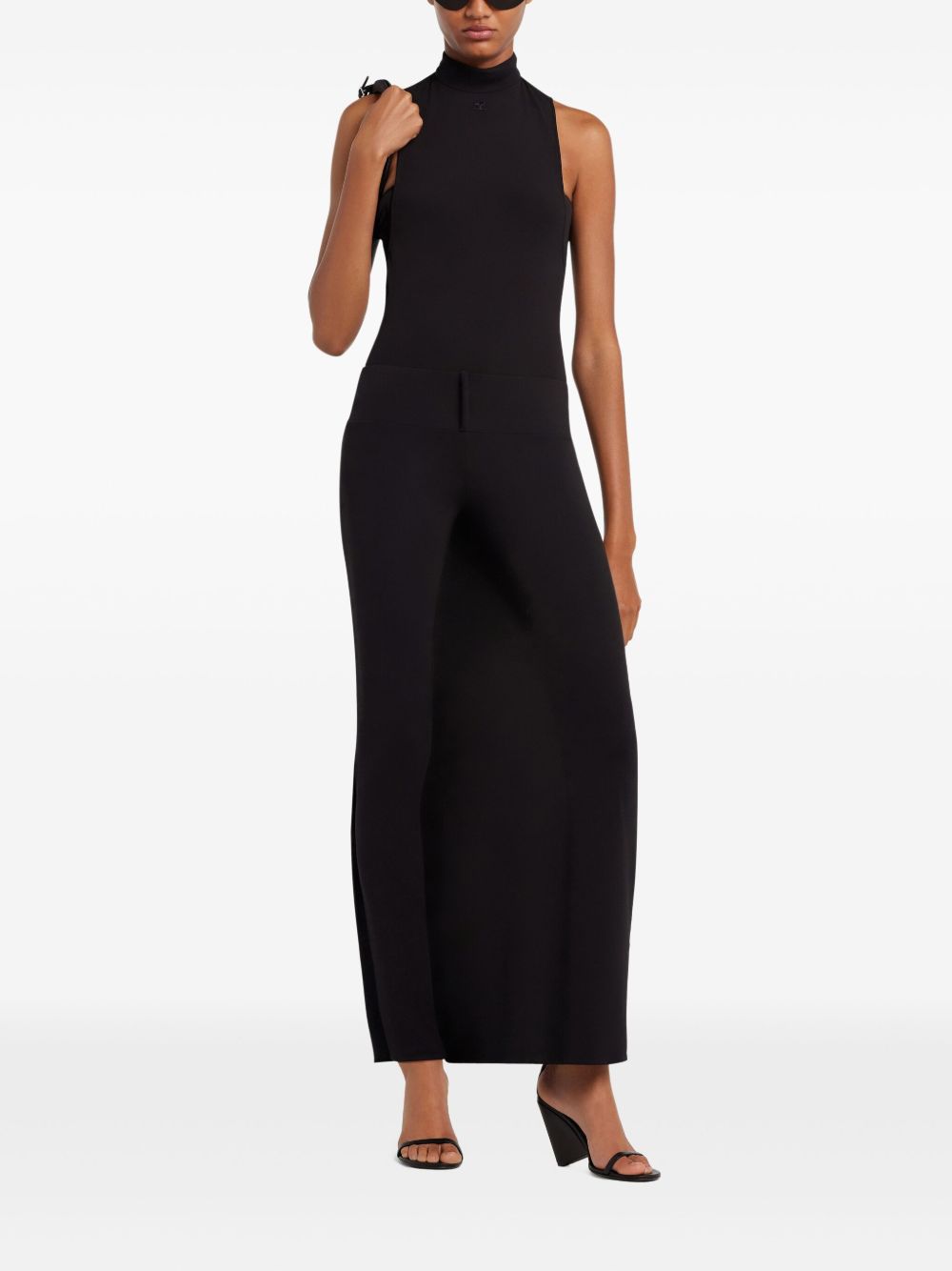 COURREGÈS Infinity Crepe T-Shirt Pants for Women