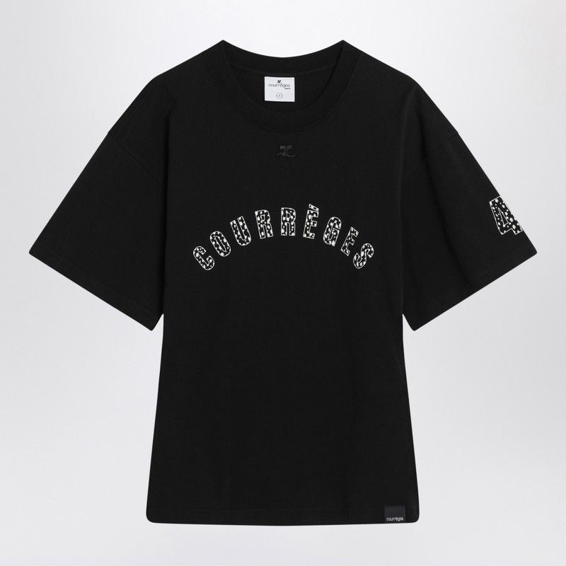 COURREGÈS Fitted Logo T-Shirt for Women