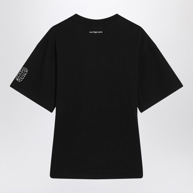 COURREGÈS Fitted Logo T-Shirt for Women