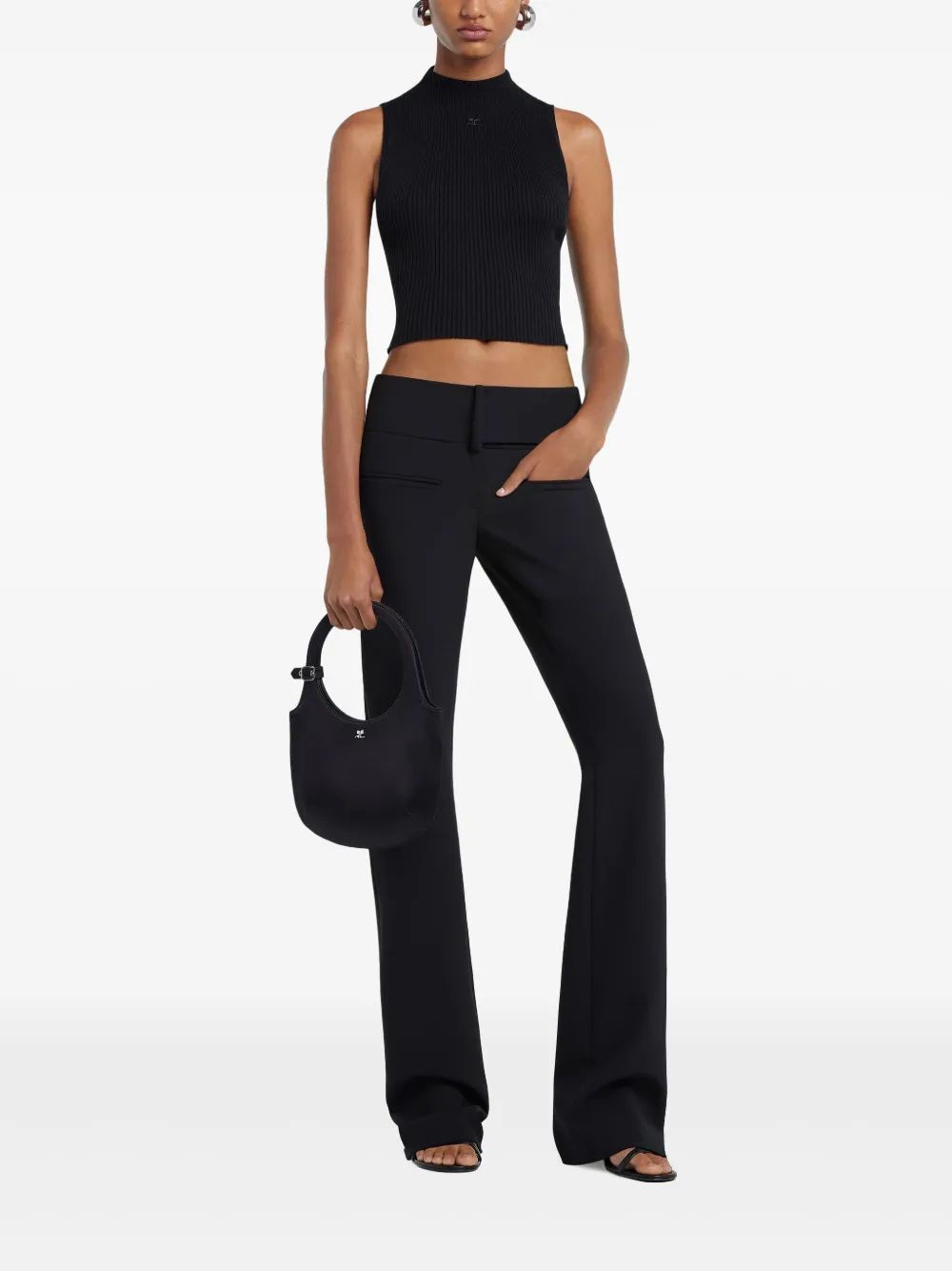 COURREGÈS Mockneck T-Shirt for Women - SS25 Collection