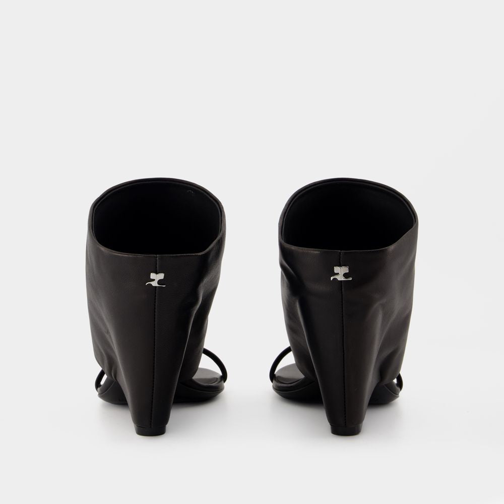COURREGÈS Stylish Leather Sandals for Women