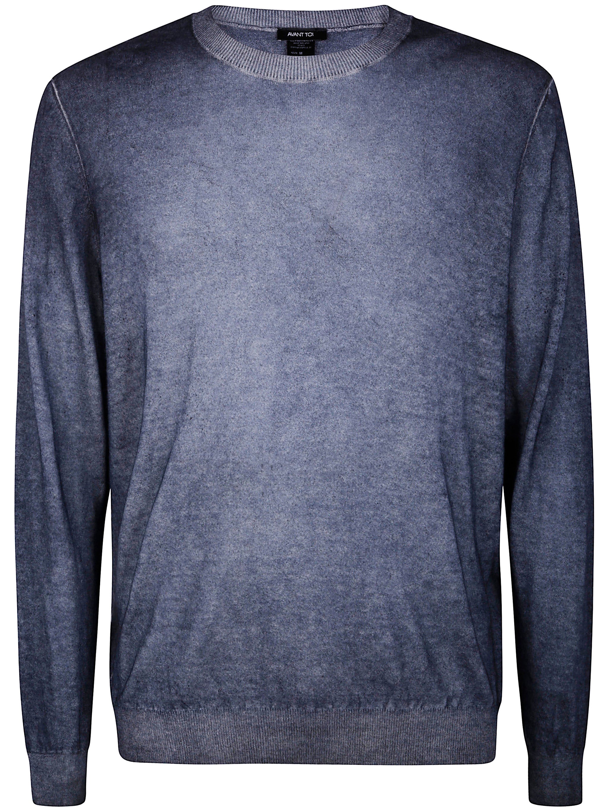 AVANT TOI Ultralight Cashmere and Wool Round Neck Pullover for Men