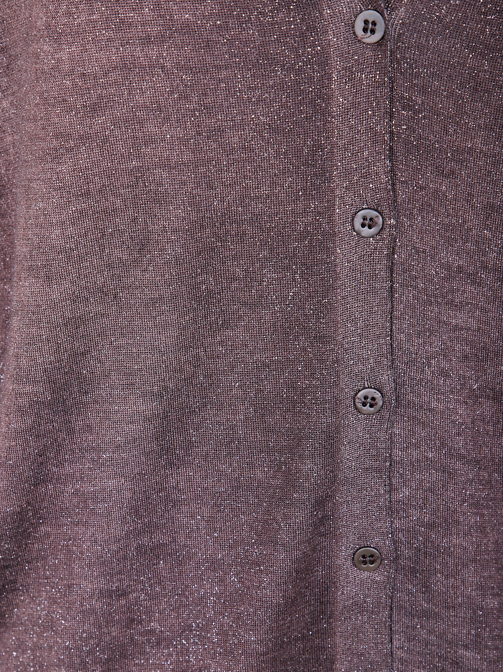 AVANT TOI Star Dust Effect Long Cardigan with Silk Back