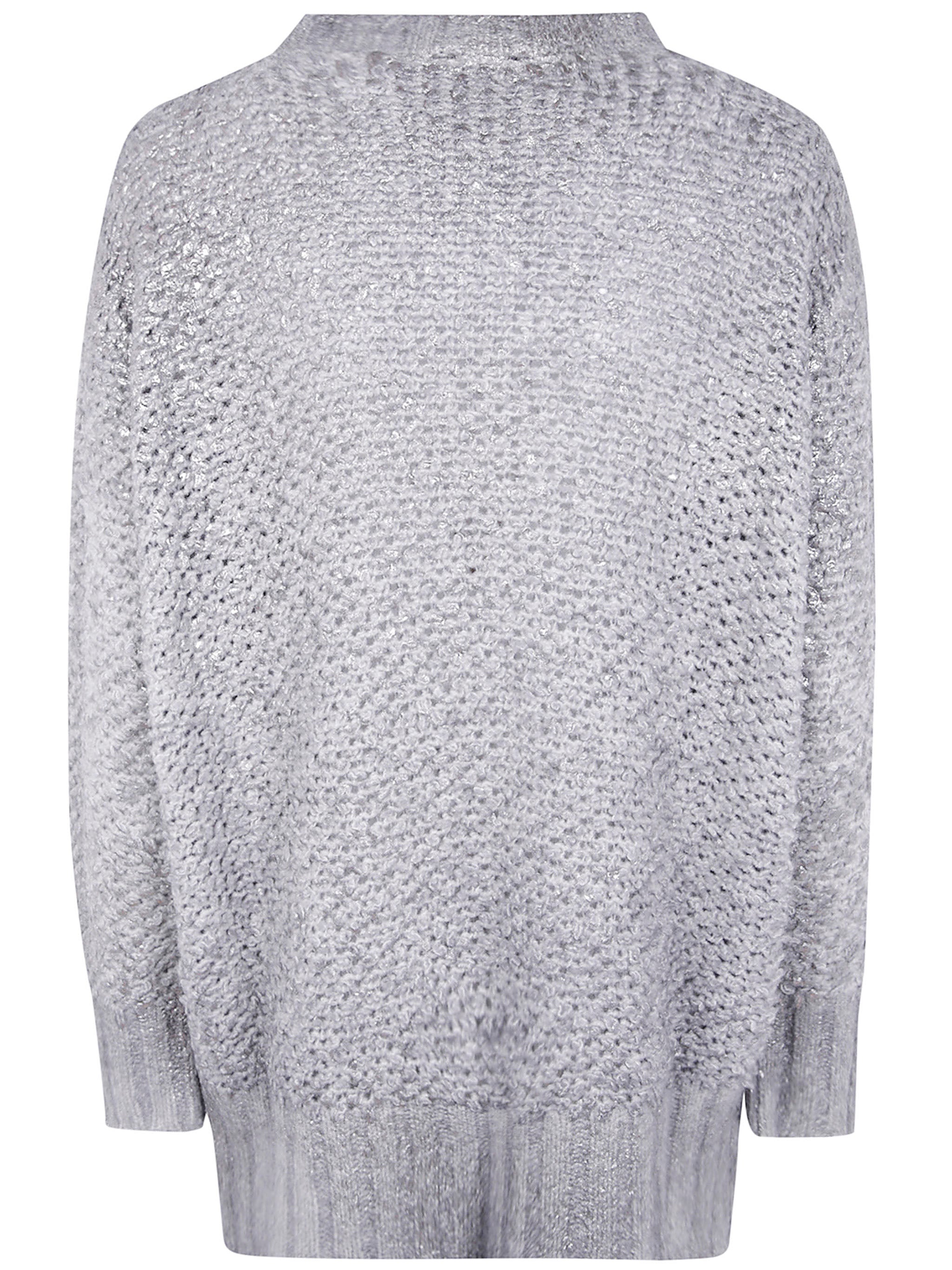 AVANT TOI Hand Painted Round Neck Furry Stitch Pullover