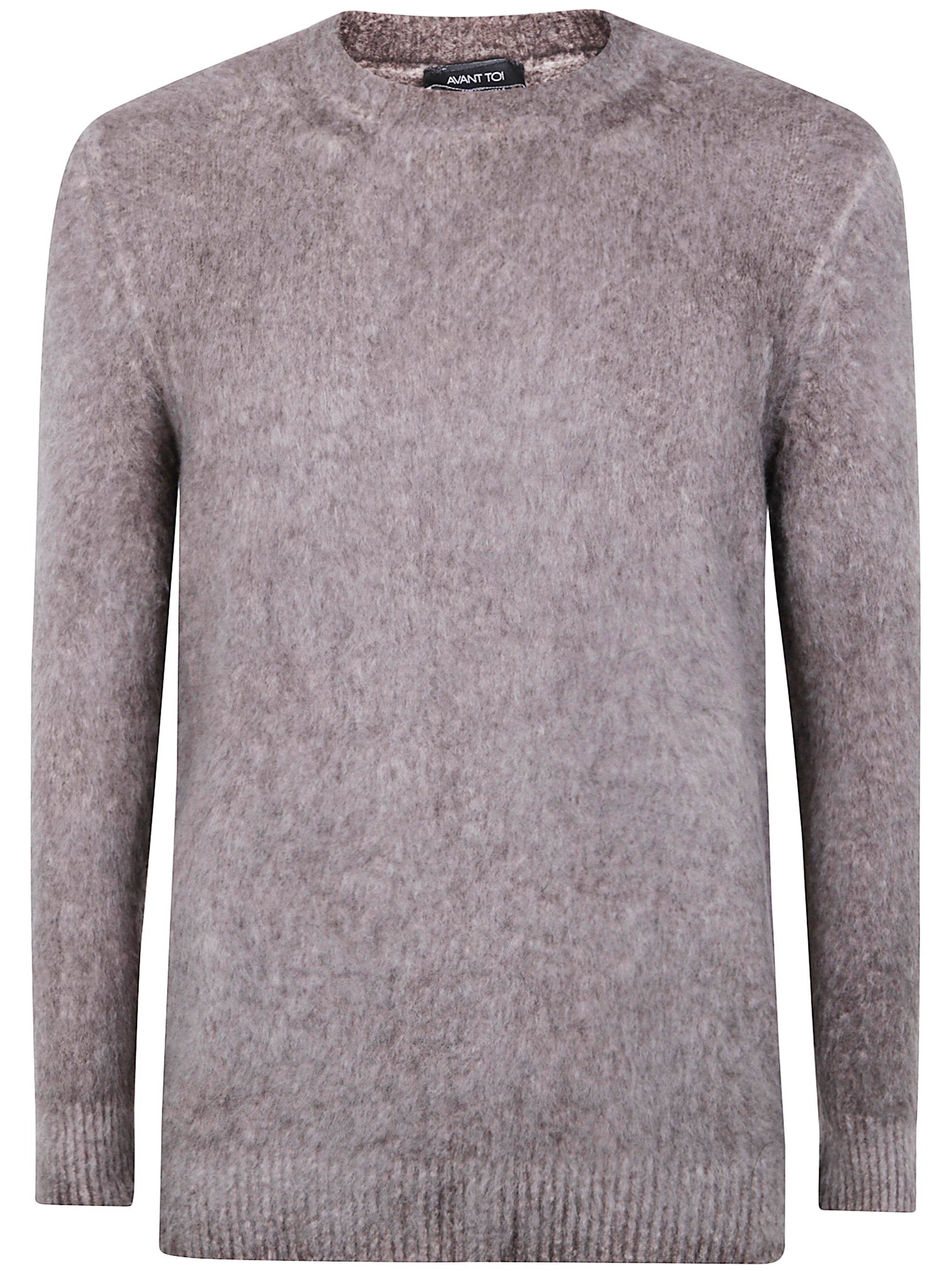 AVANT TOI Hand Painted Brushed Cotton High Neck Pullover for Men