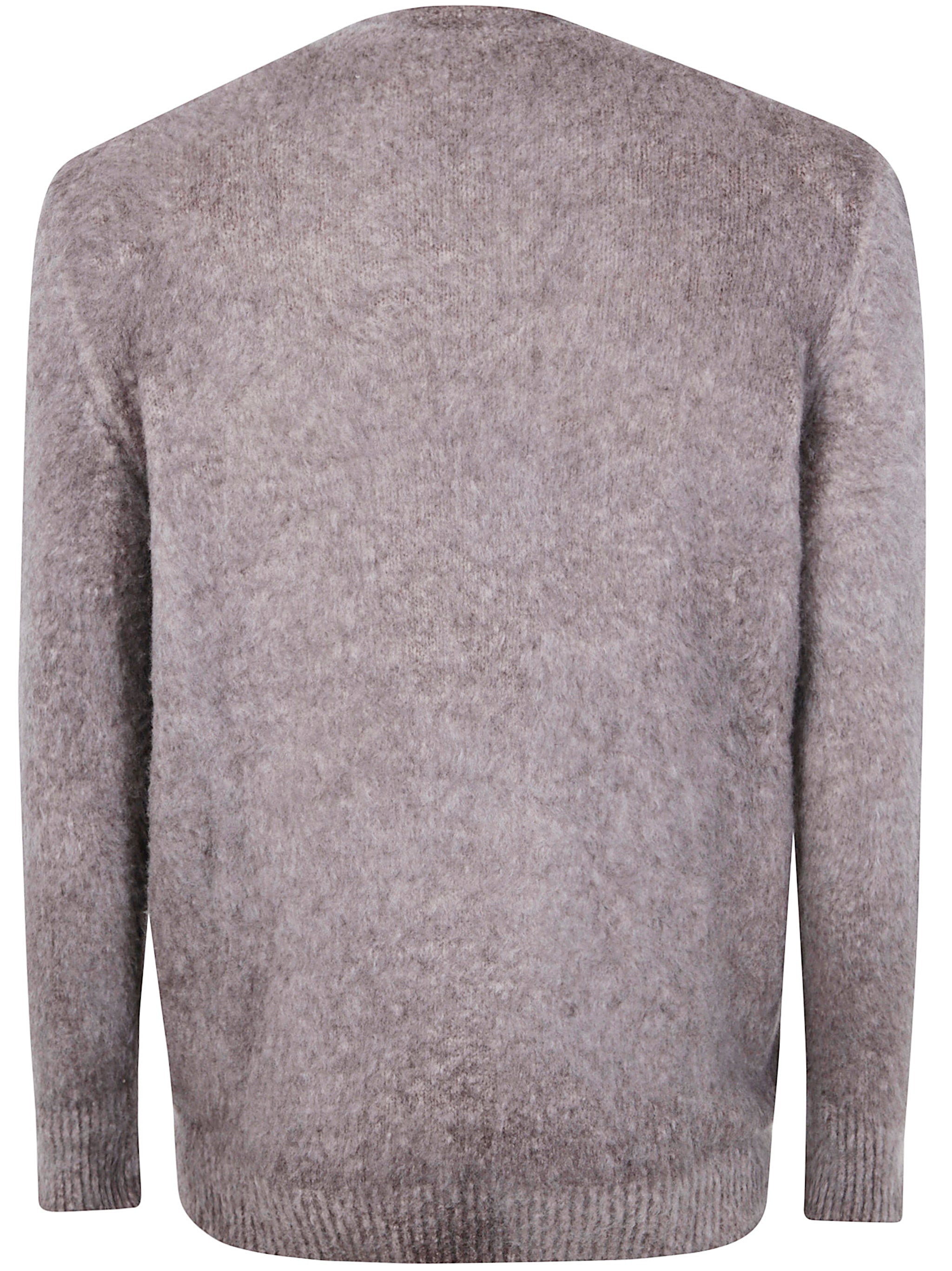 AVANT TOI Hand Painted Brushed Cotton High Neck Pullover for Men