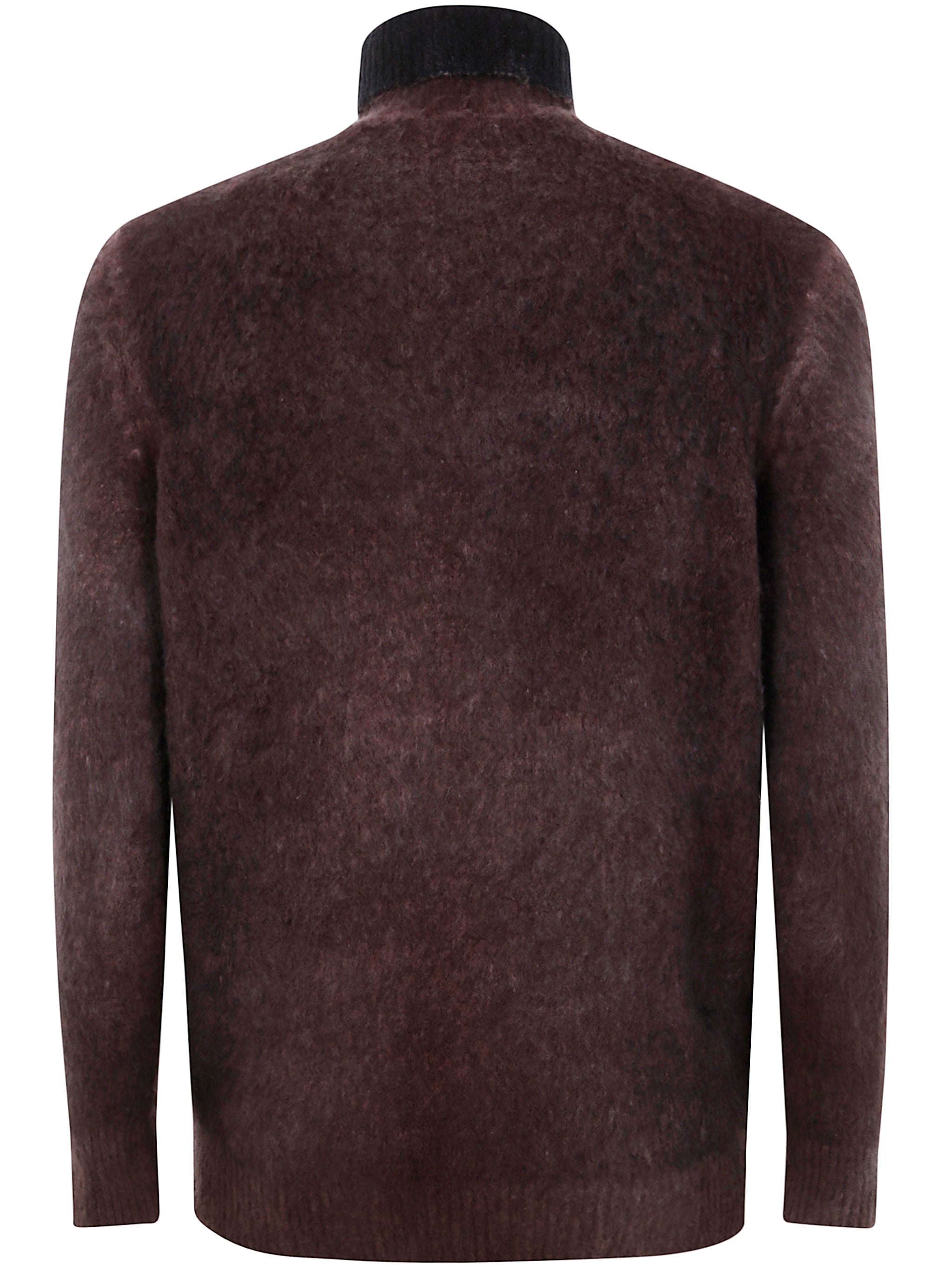 AVANT TOI Hand Painted Brushed Cotton High Neck Pullover