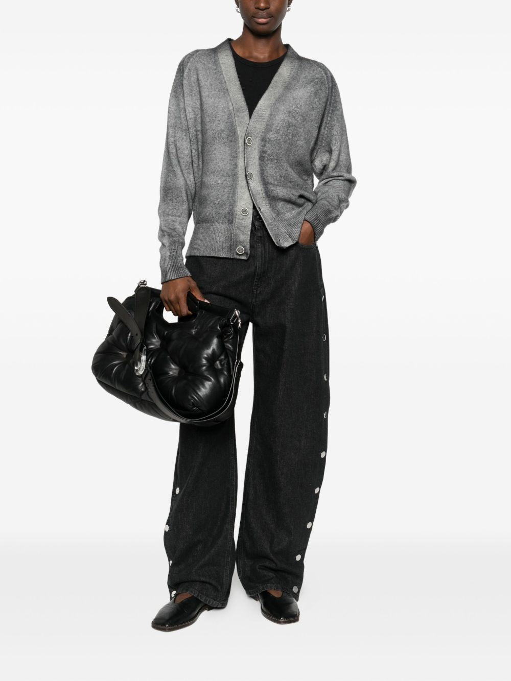 AVANT TOI Wool and Cashmere V-Necked Cardigan for Women