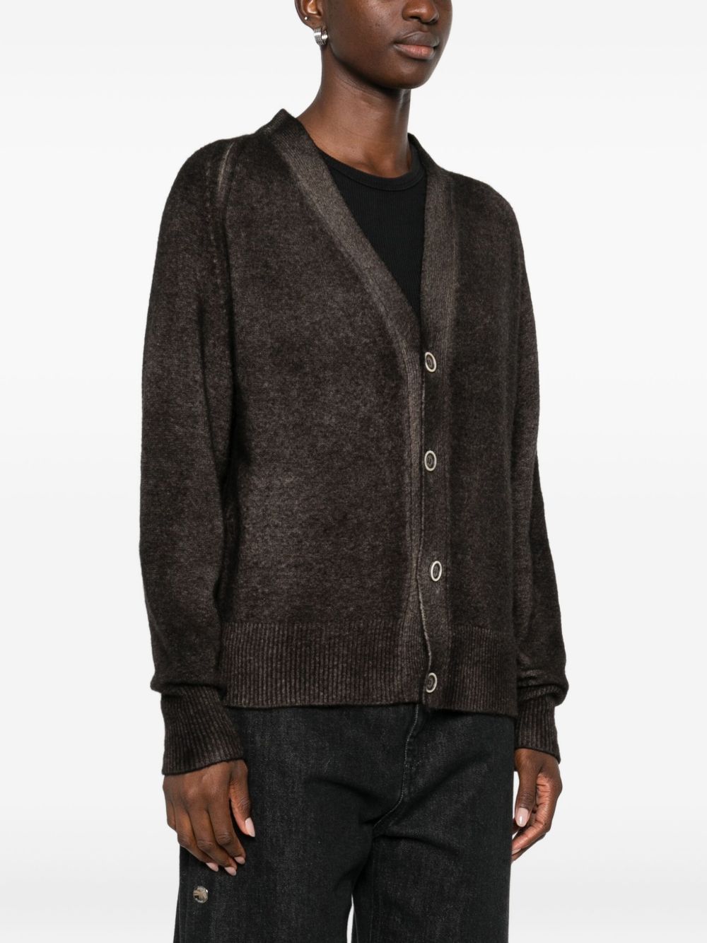 AVANT TOI Wool and Cashmere V-Necked Cardigan