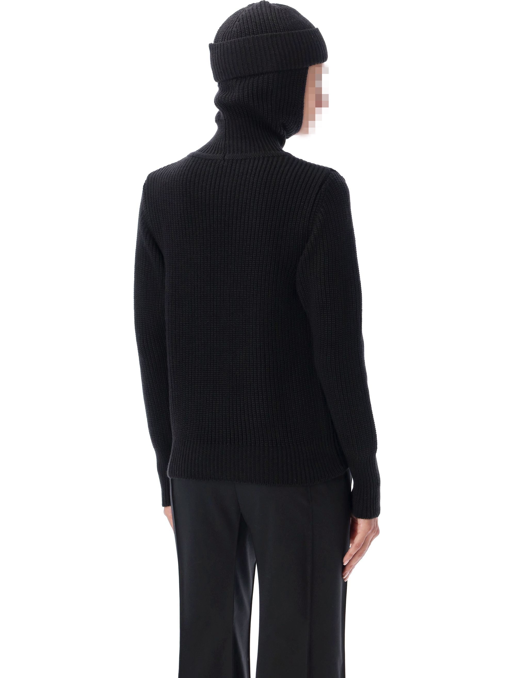 BEVZA Fitted Balaclava Sweater - Size S