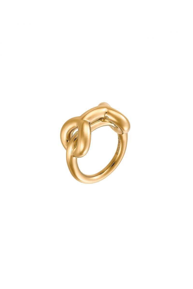 CHARLOTTE CHESNAIS Binary Chain Ring - 18k Vermeil Fashion Accessory