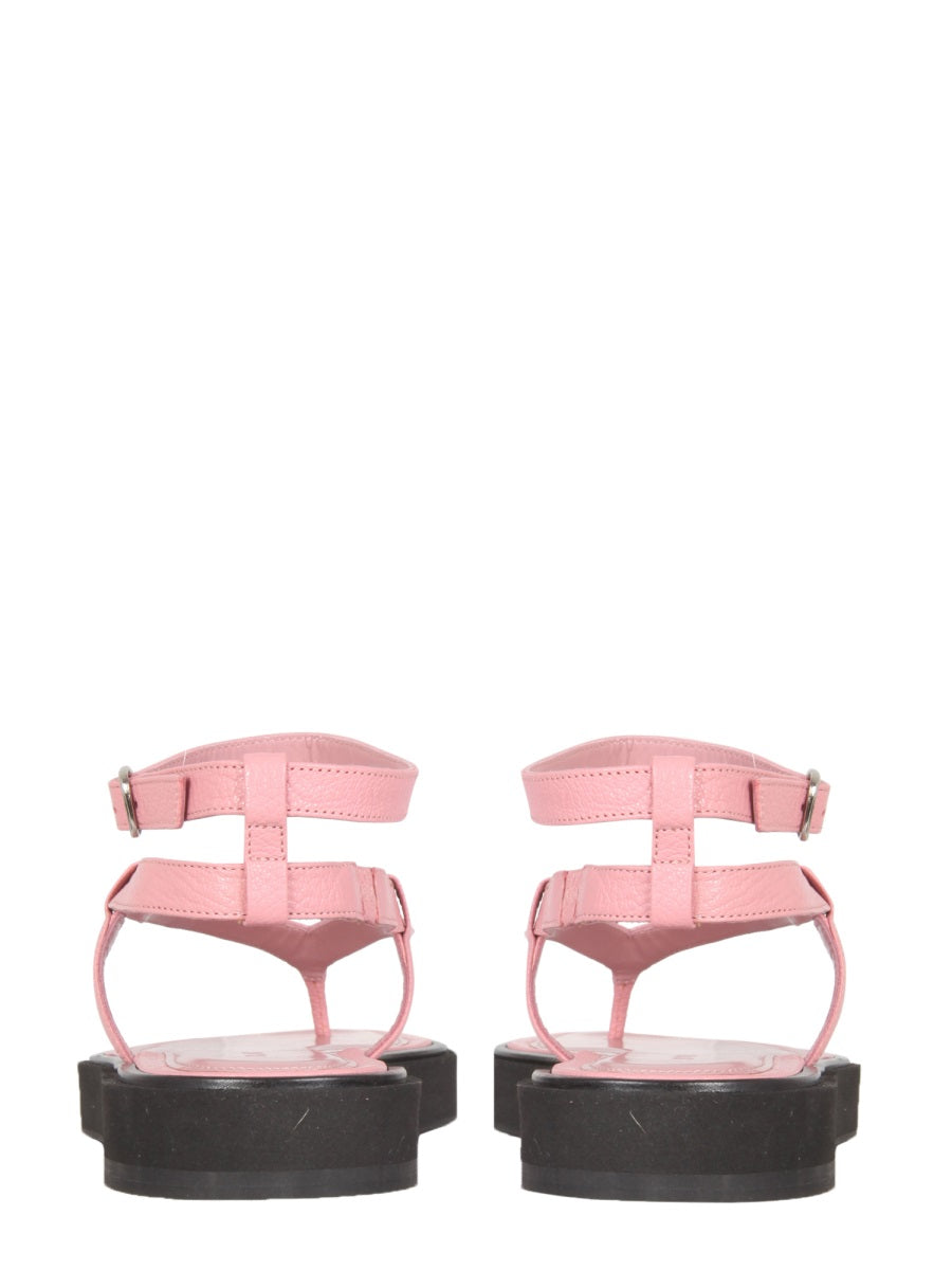 BY FAR Stylish Mini Thong Sandals - Flatform Design
