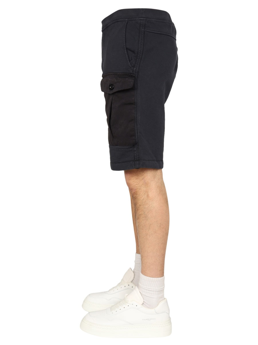 TEN C Men's Mini Pocket Bermuda Shorts