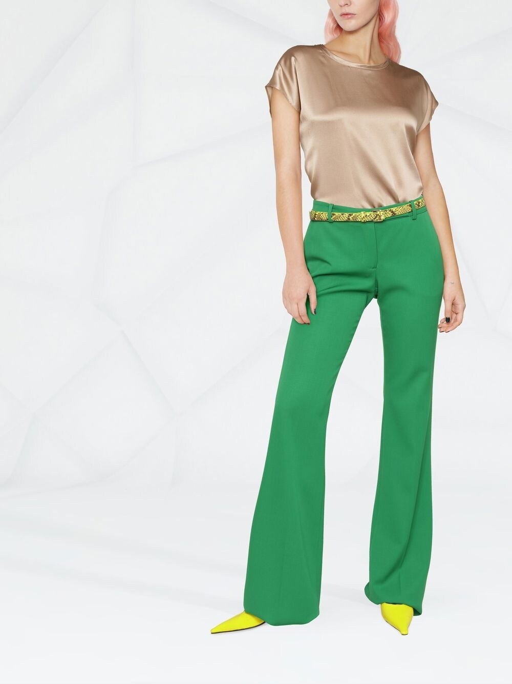 GIANLUCA CAPANNOLO Sleeveless Silk Crew Neck Shirt for Women