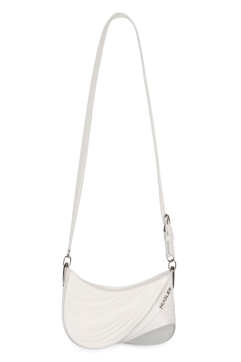 MUGLER Medium Spiral Curve Crossbody Handbag