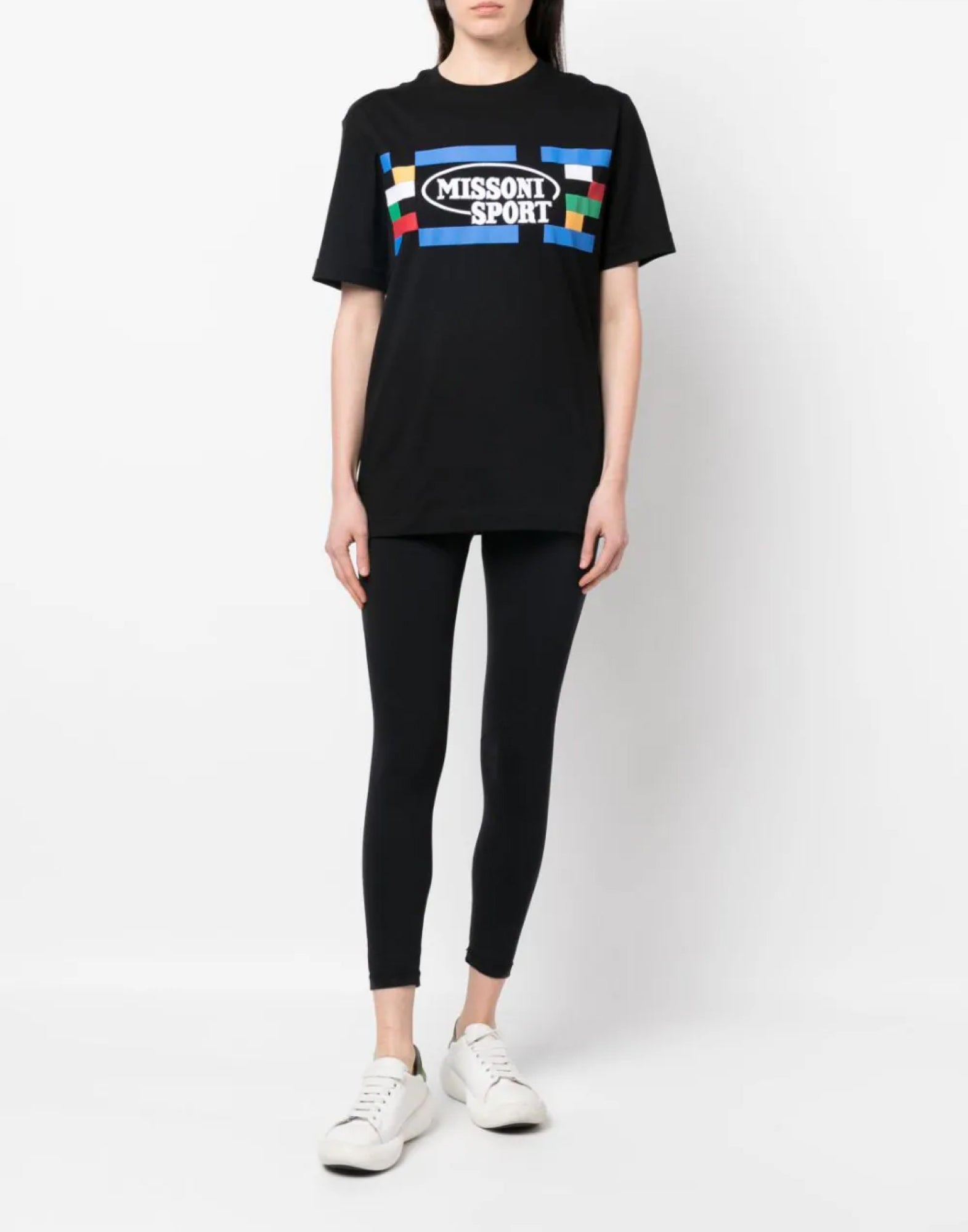 MISSONI Sport Logo Short Sleeve T-Shirt for Women