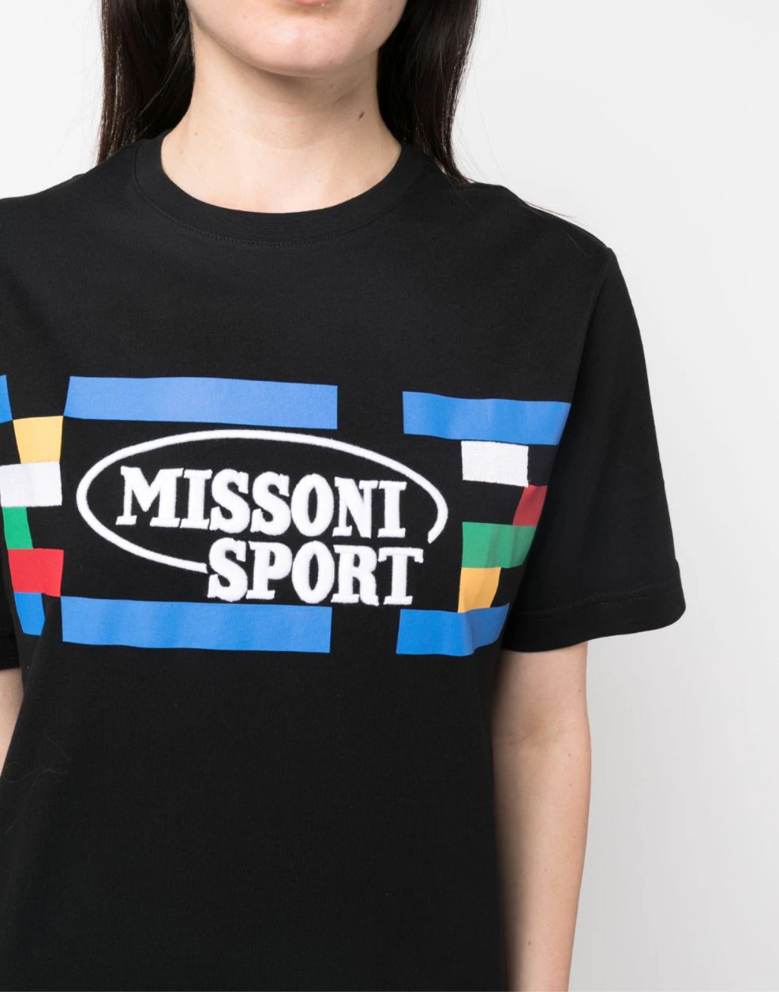 MISSONI Sport Logo Short Sleeve T-Shirt for Women