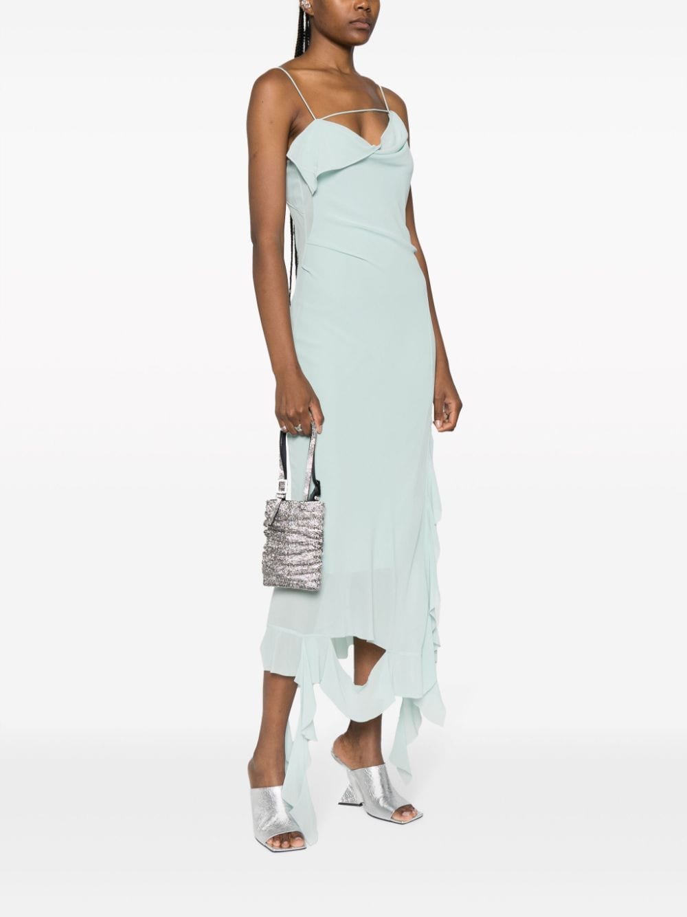 BENEDETTA BRUZZICHES Mini Metallic Leather Handbag