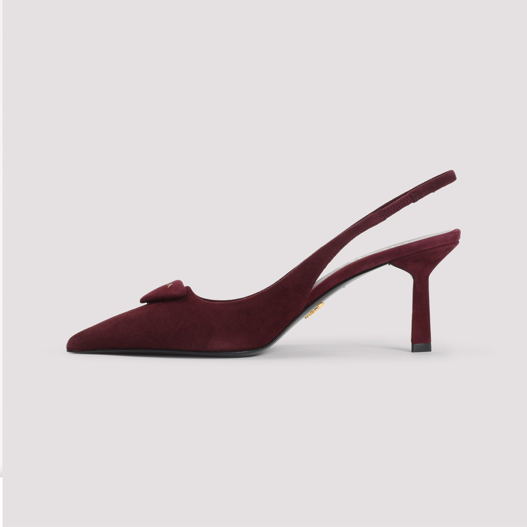 PRADA Suede Leather Pumps with 8cm Heel Height