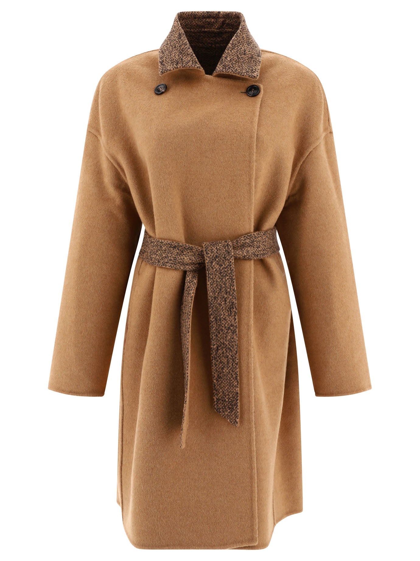MAX MARA ATELIER Evelin Reversible Camel and Wool Jacket