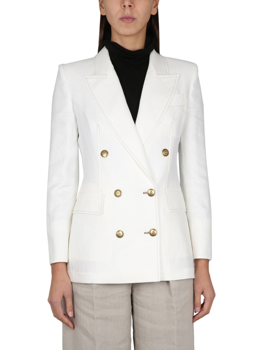 MAX MARA Double-Breasted Linen Jacket