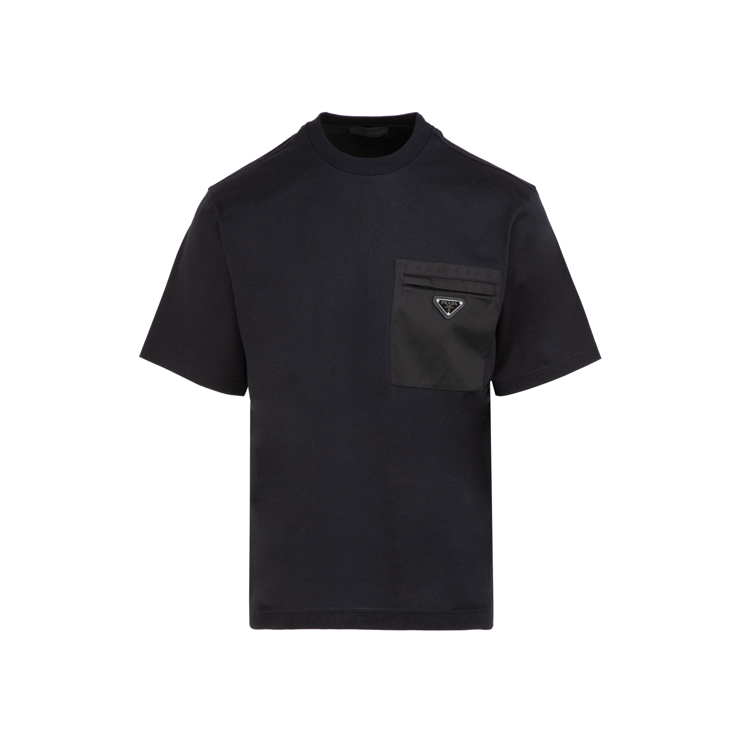 PRADA Men's T-shirt with Nylon Pocket