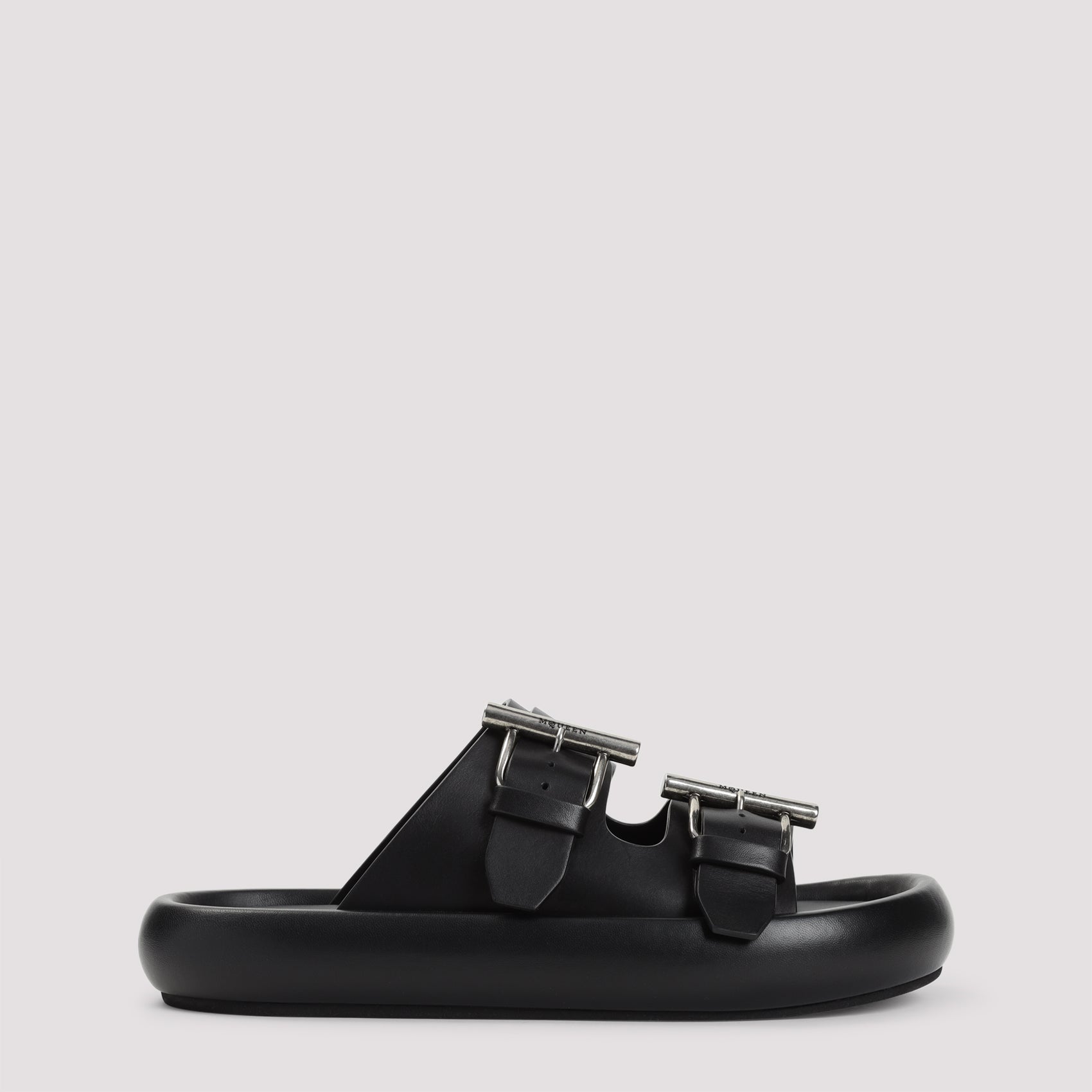 ALEXANDER MCQUEEN Stylish Leather Sandals for Men - SS25 Collection