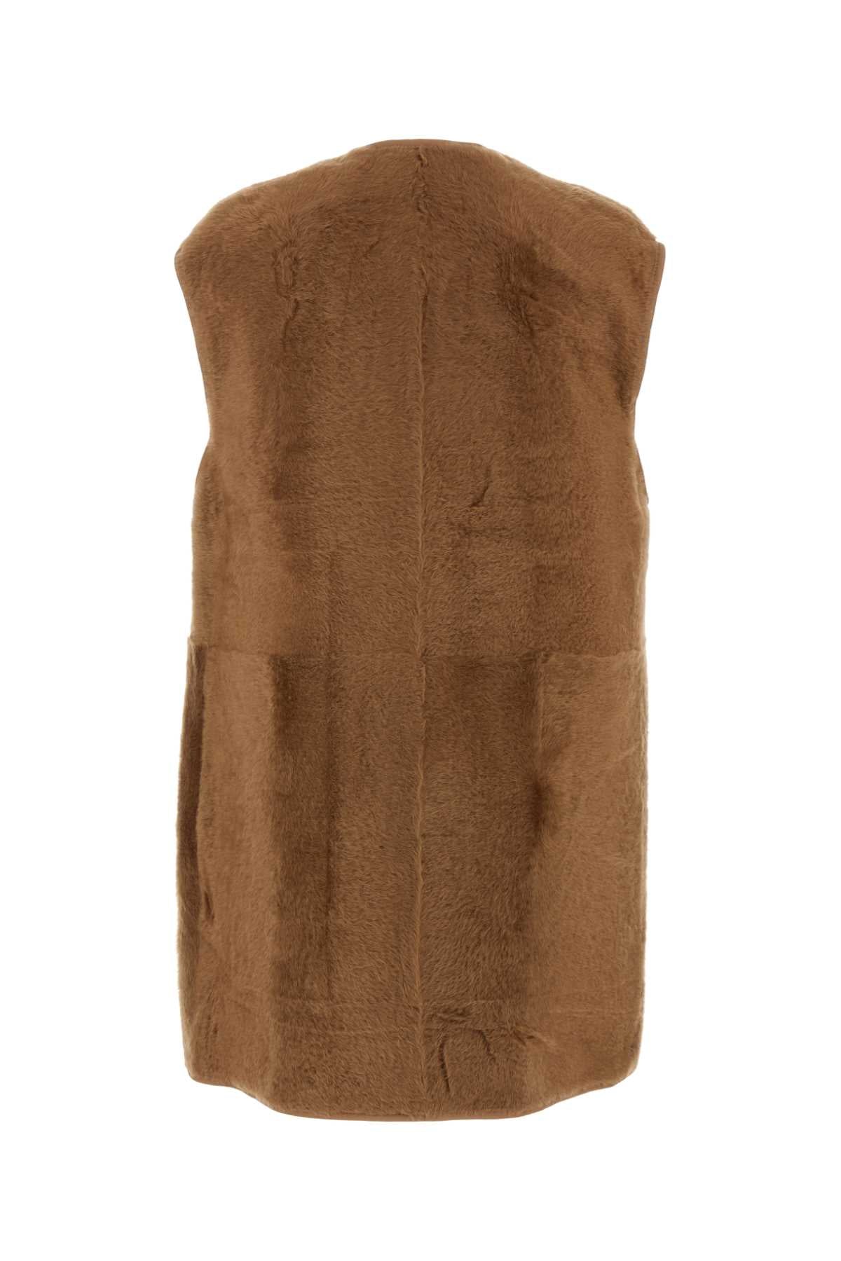 MAX MARA Shearling Sleeveless Jacket