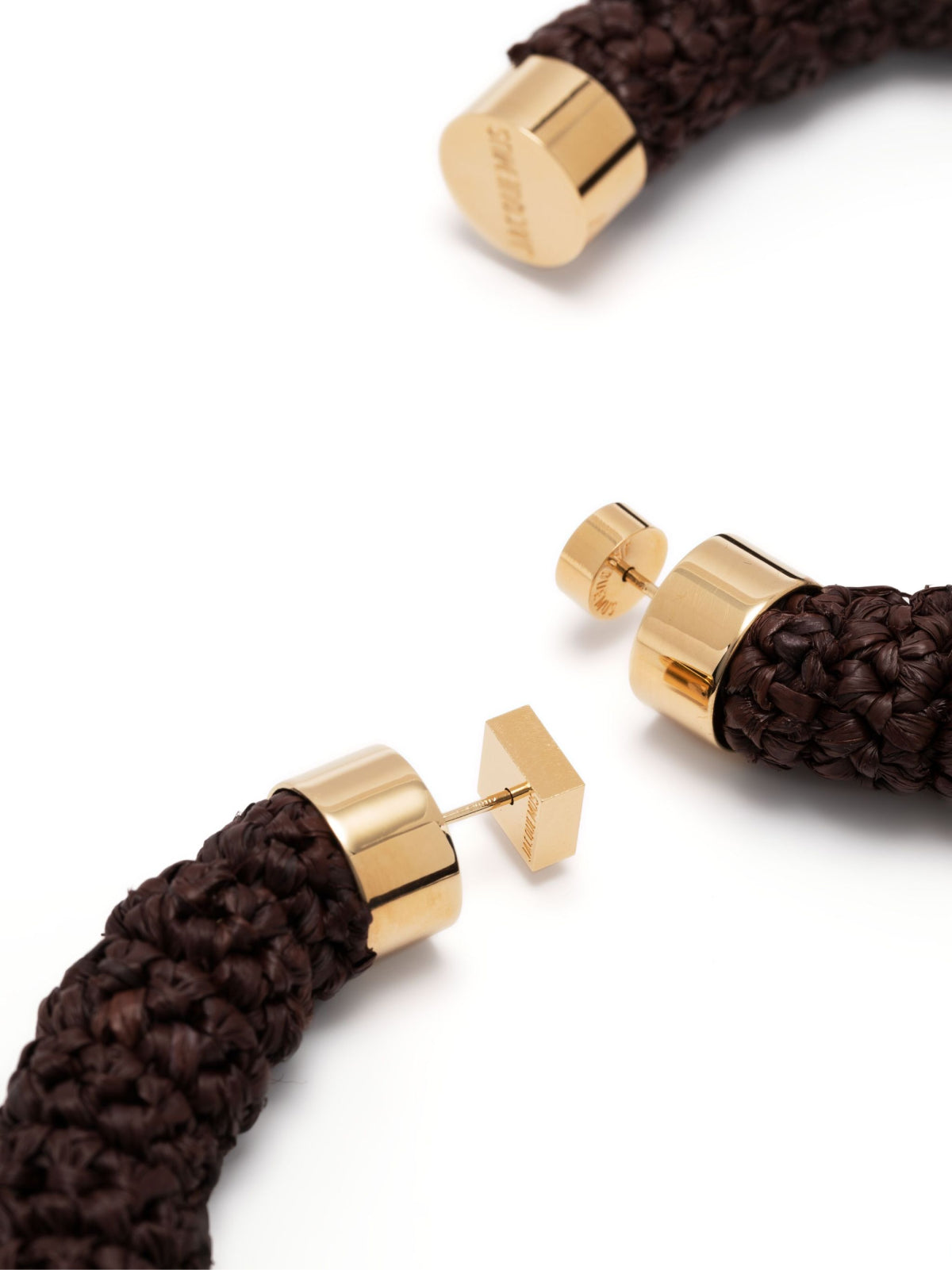 JACQUEMUS Creased Hoop Earrings