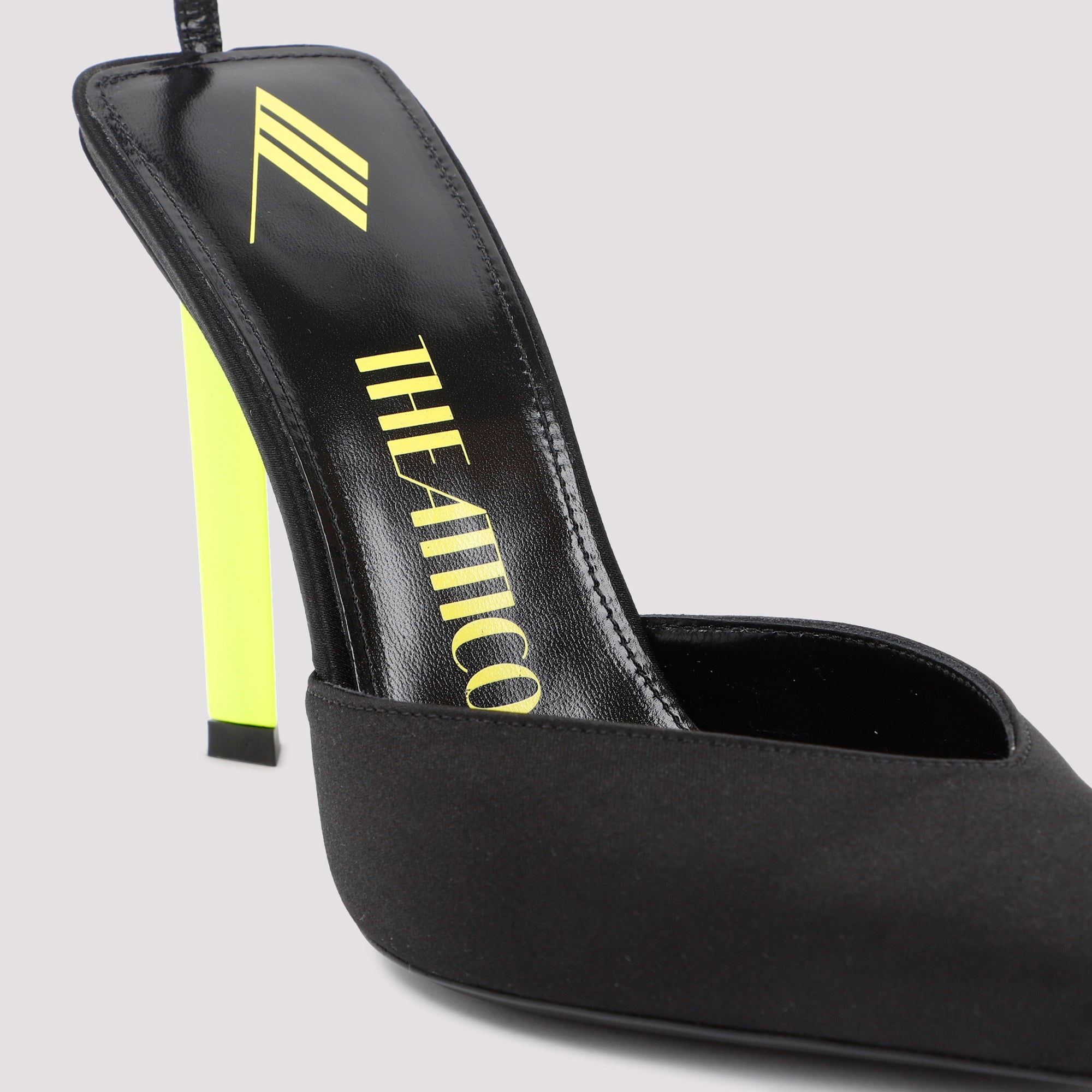THE ATTICO Satin Perine Pump - 10.5cm Heel Height