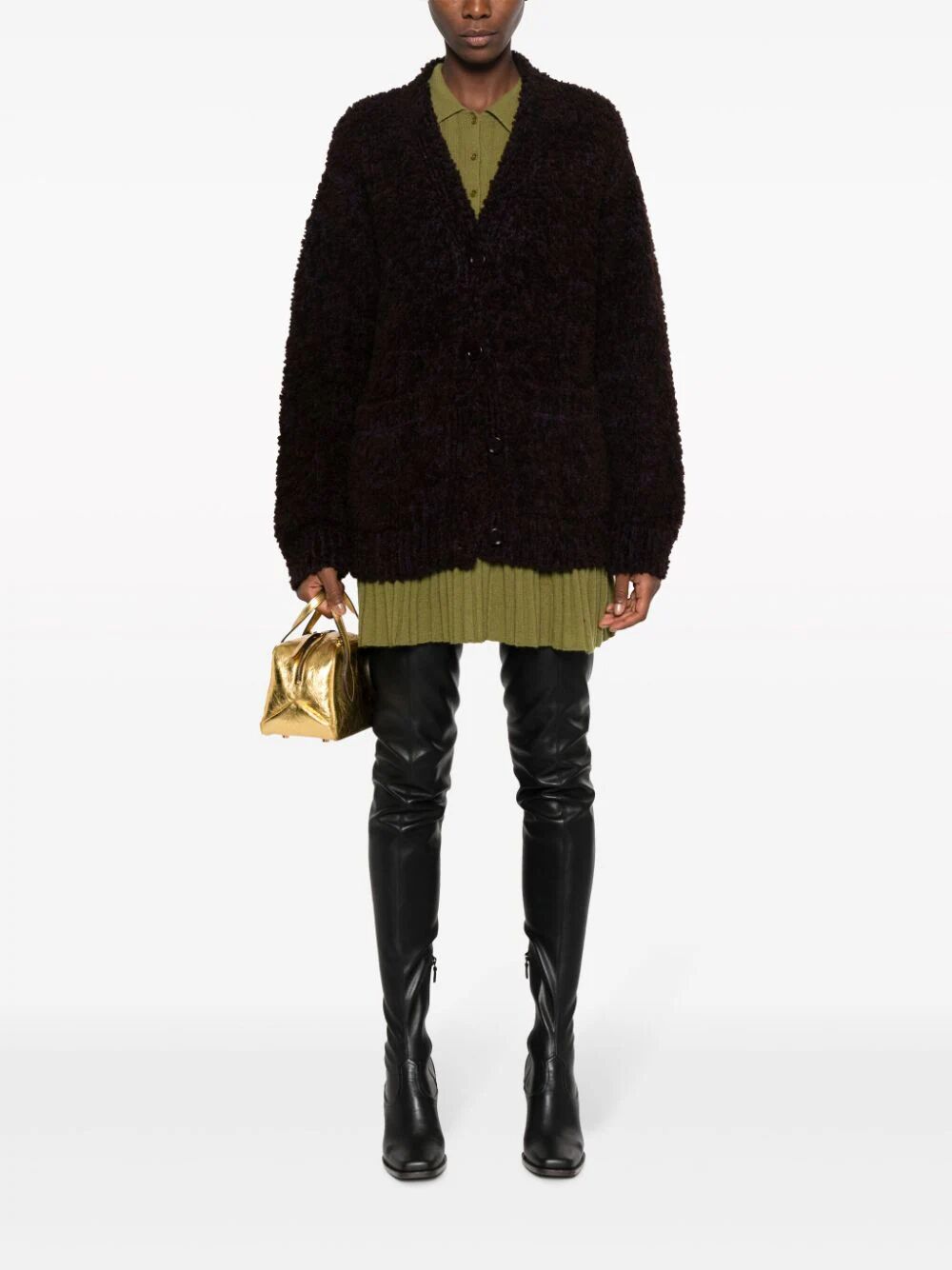 DRIES VAN NOTEN Textured Cardigan - FW23 Women’s Fashion