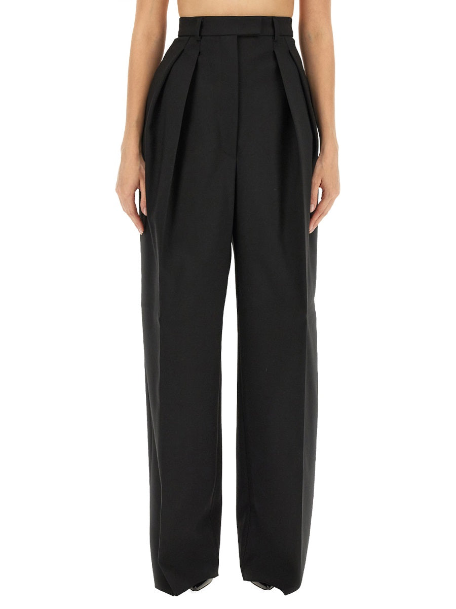 MAX MARA SPORTMAX Wool Blend Wide Pants Size 40