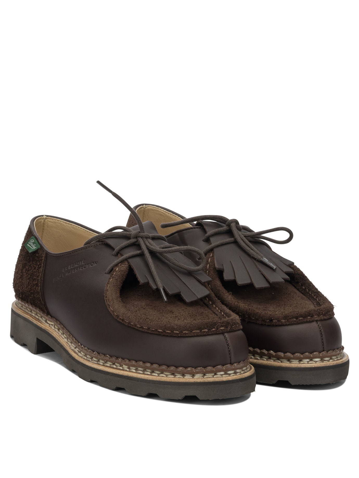 PARABOOT Classic Leather Lace-Up Shoes for Men - FW25 Collection