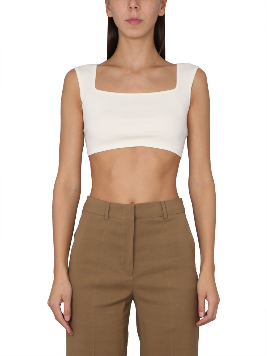 MAX MARA Crop Top with Square Neckline