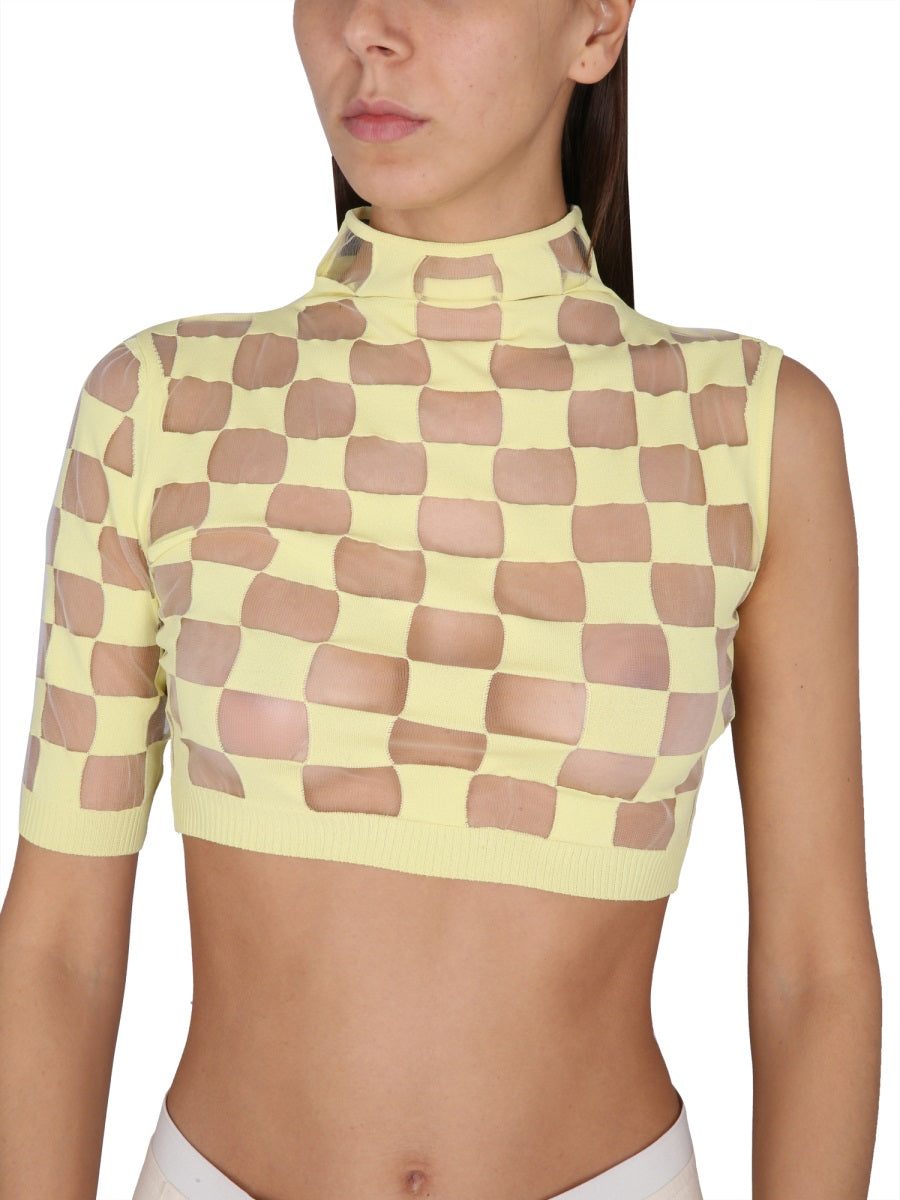 MAX MARA High Neck Asymmetrical Top