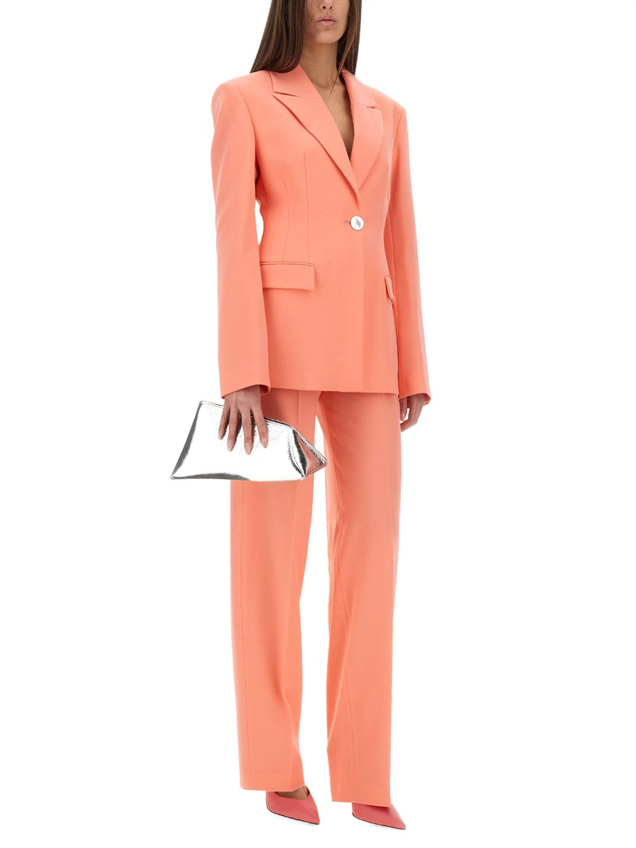 THE ATTICO Chic Long Pants with Button Closure and Belt Loops