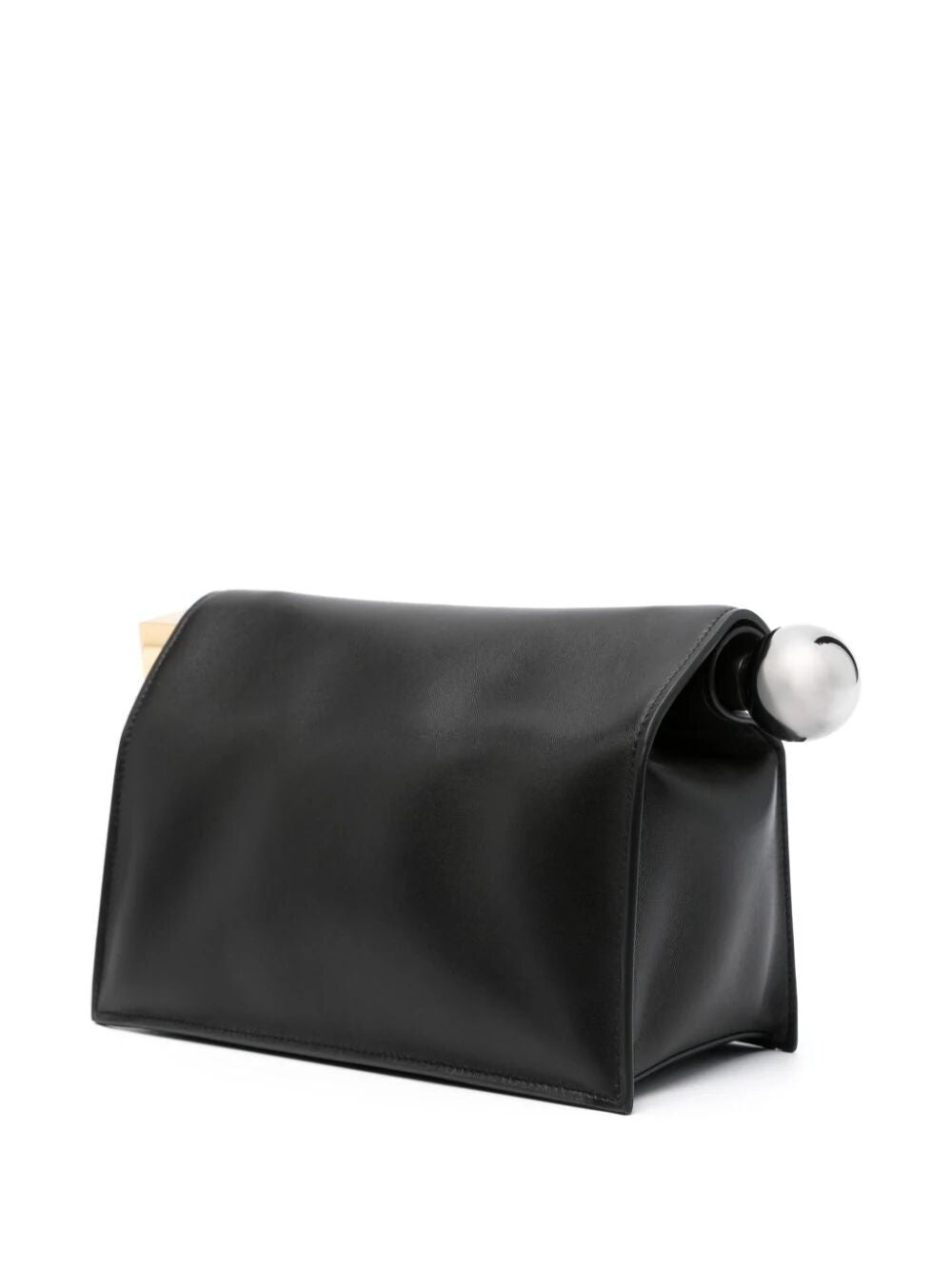 JACQUEMUS Mini Round Leather Handbag
