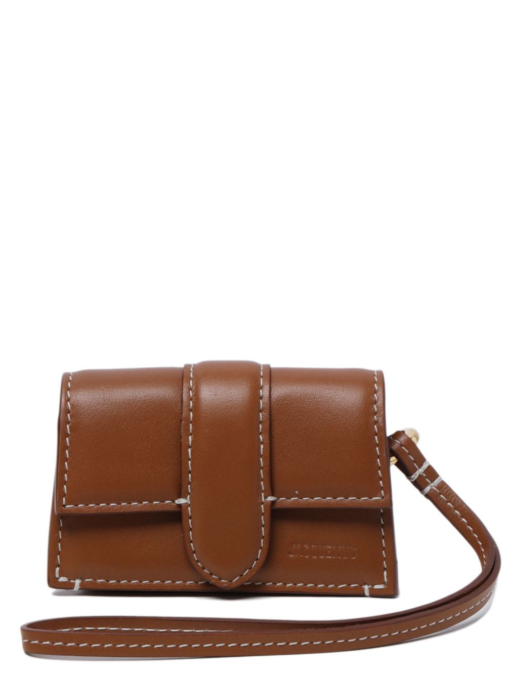 JACQUEMUS Luxurious 100% Leather Mini Pouch Handbag