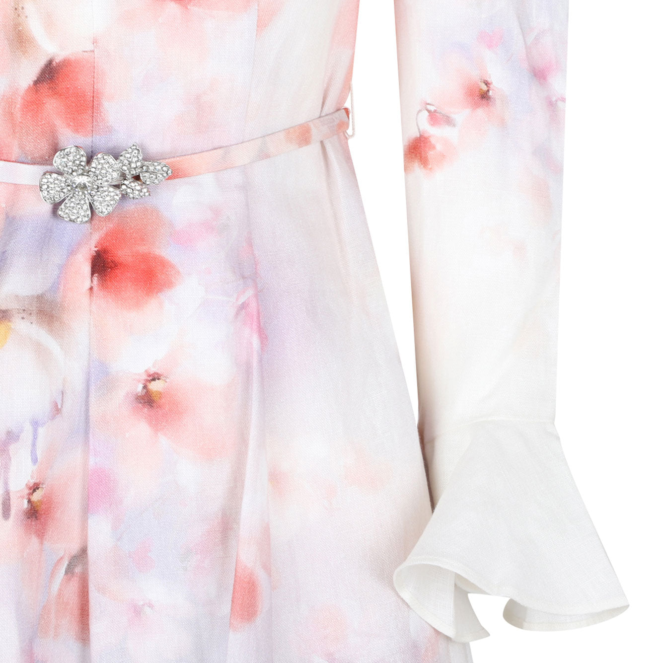ZIMMERMANN Mini Floral Linen Dress for Women - SS25