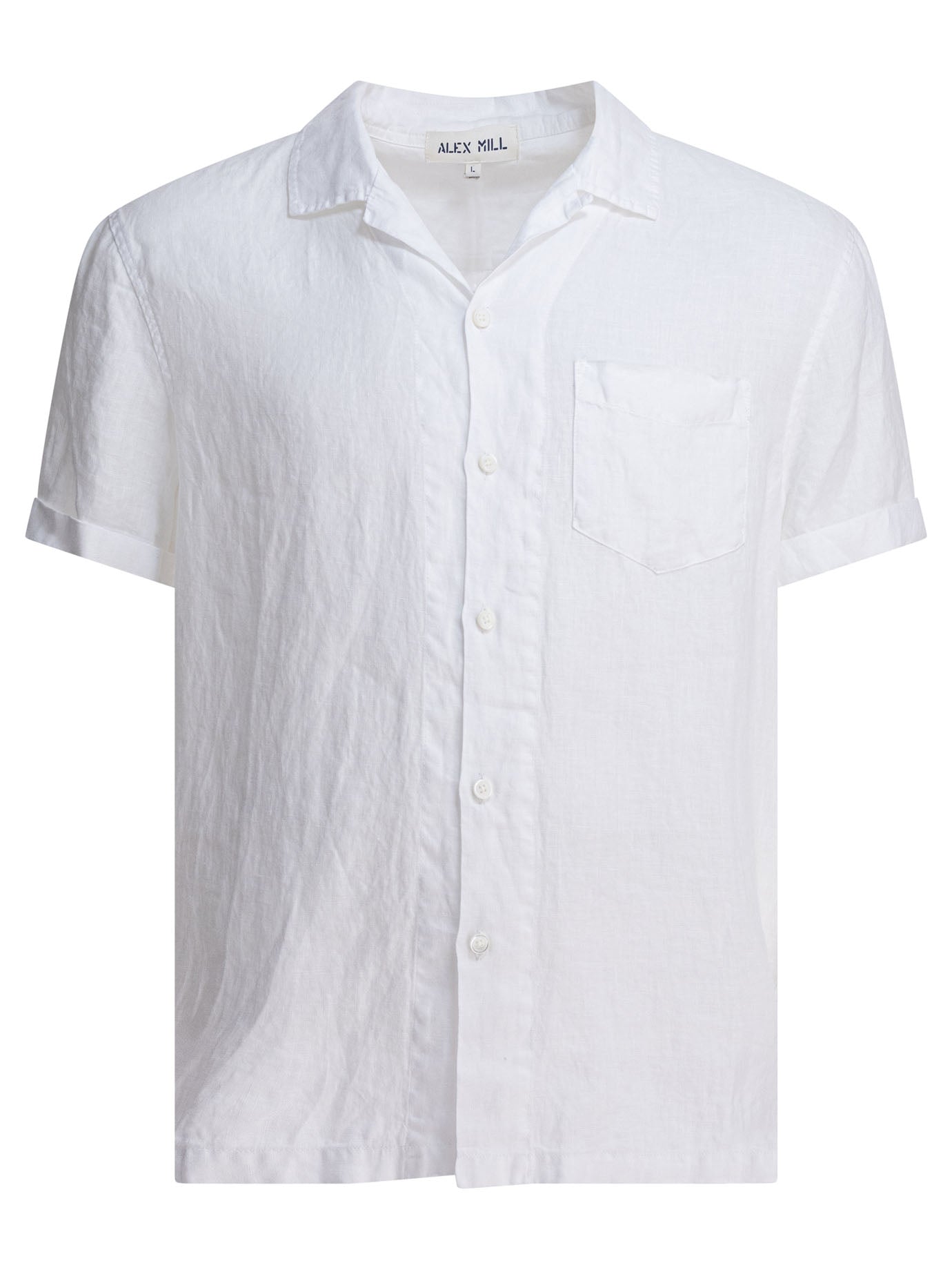 ALEX MILL Linen Camp Shirt for Men - Casual Fit