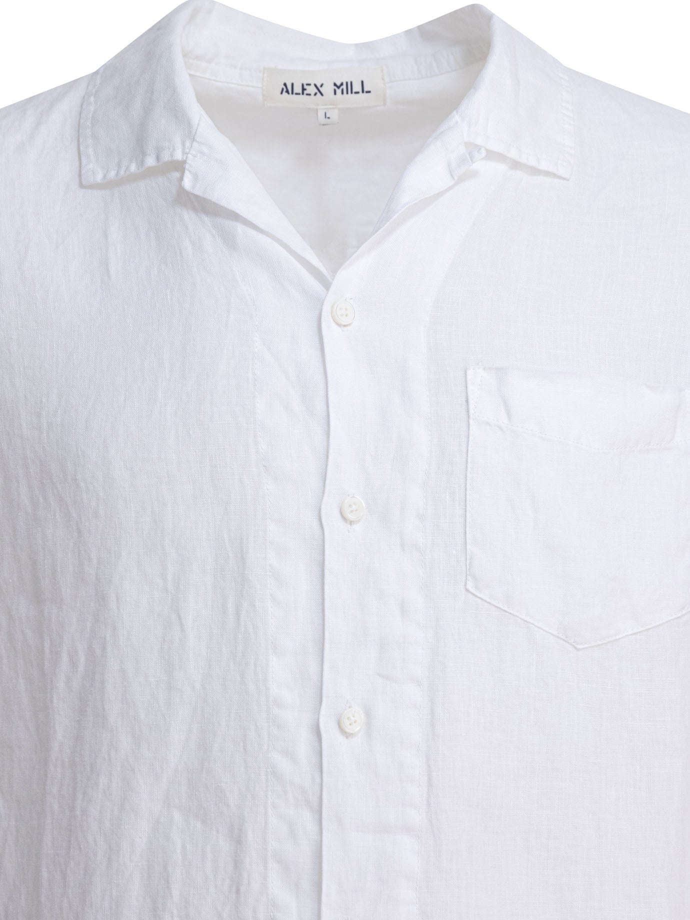 ALEX MILL Linen Camp Shirt for Men - Casual Fit