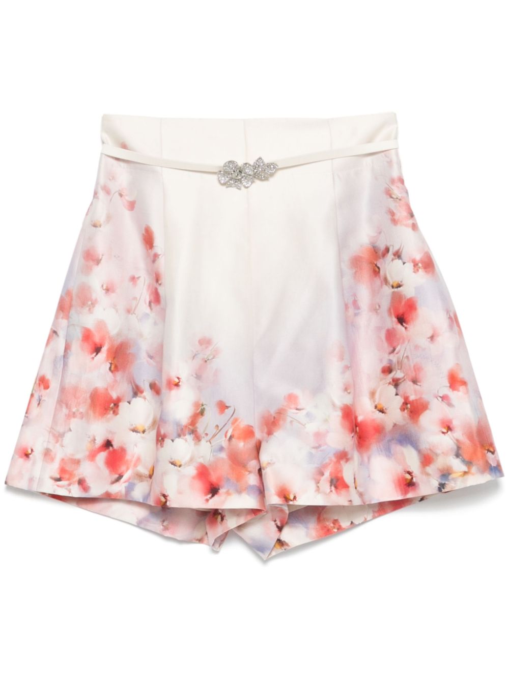 ZIMMERMANN Mini Crush Silk Blend Shorts