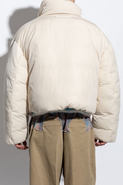 JACQUEMUS Asymmetric Buttoned Highneck Puffer Jacket