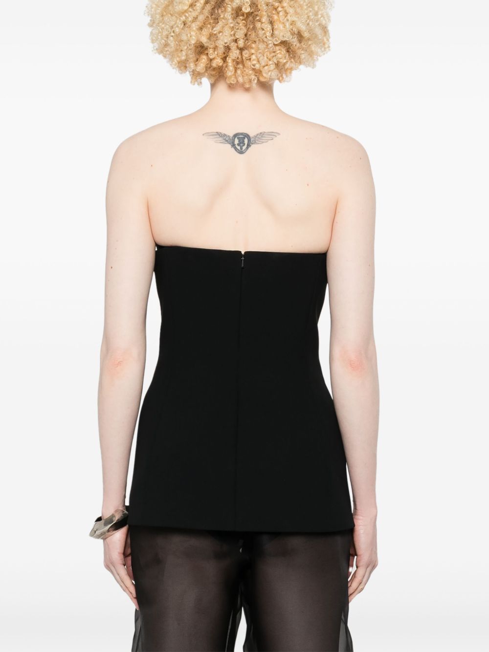 KHAITE Sleeveless Bustier Mini Top - US 02