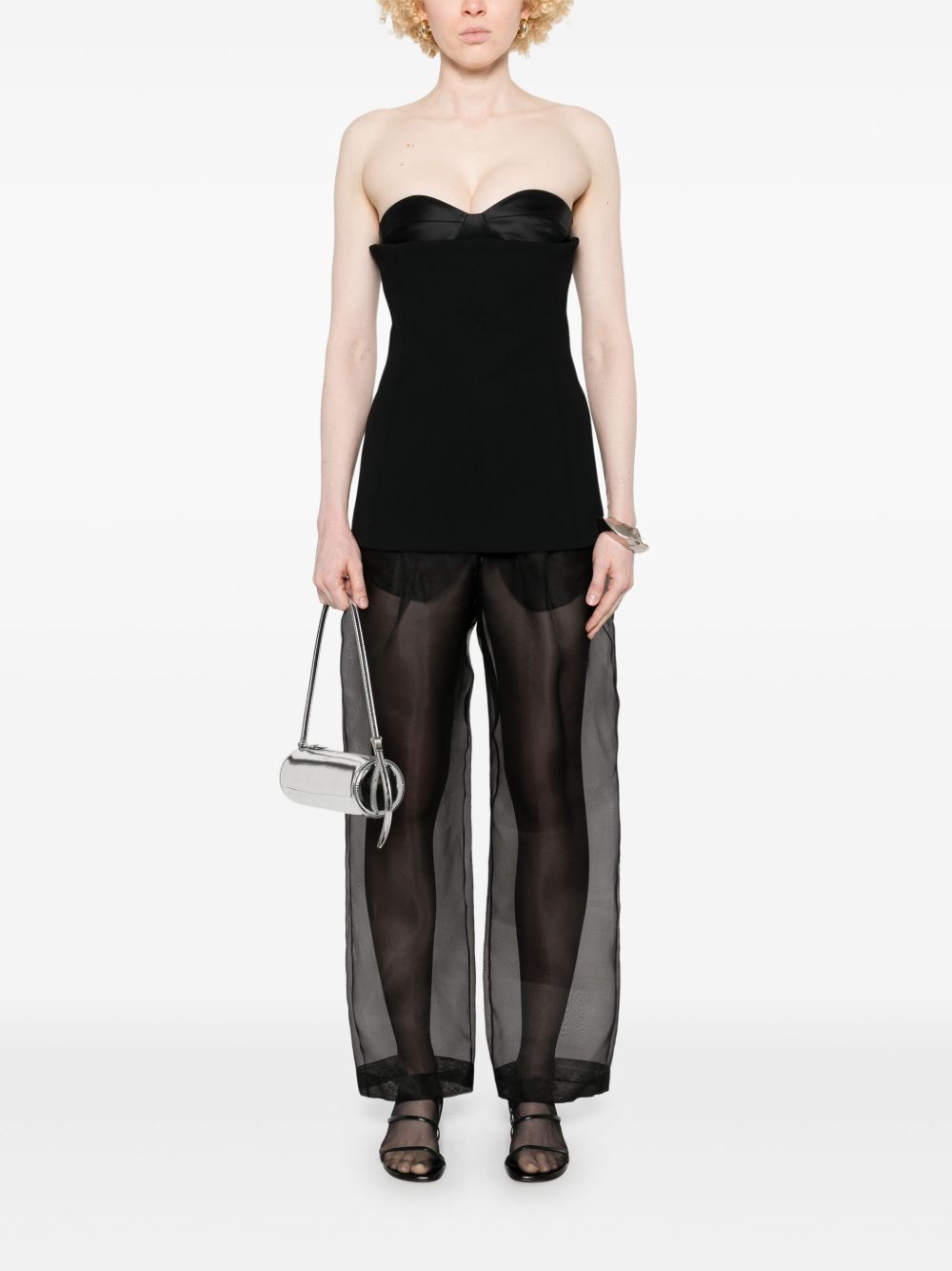 KHAITE Sleeveless Bustier Mini Top - US 02