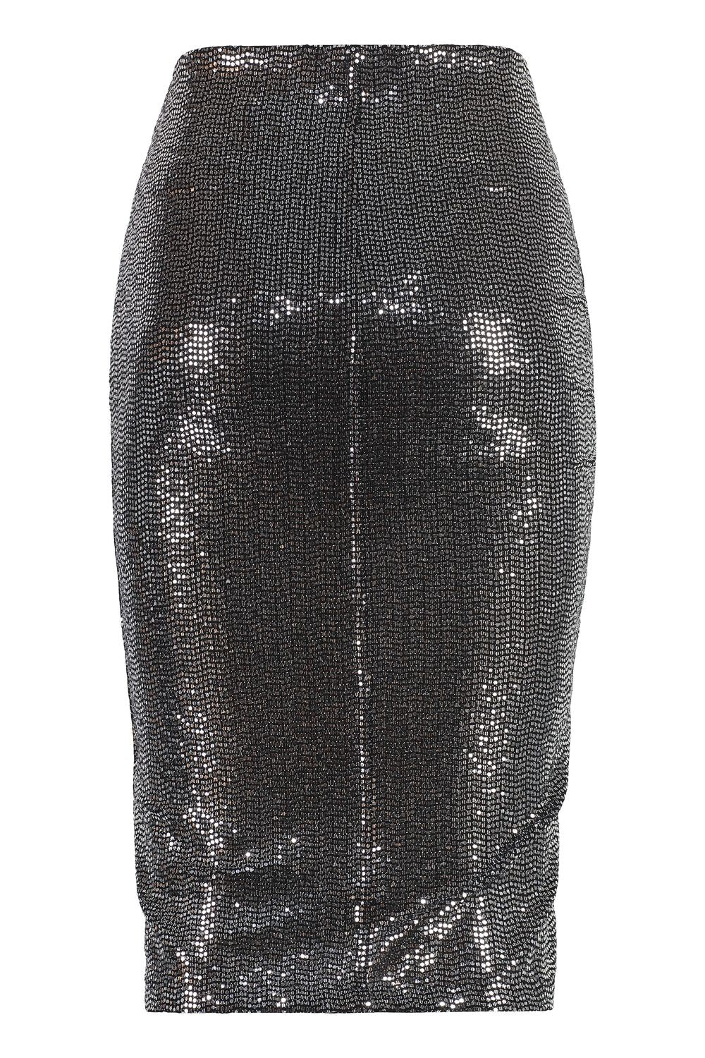 ISABEL MARANT ETOILE Asymmetric Hem Sequin Mini Skirt