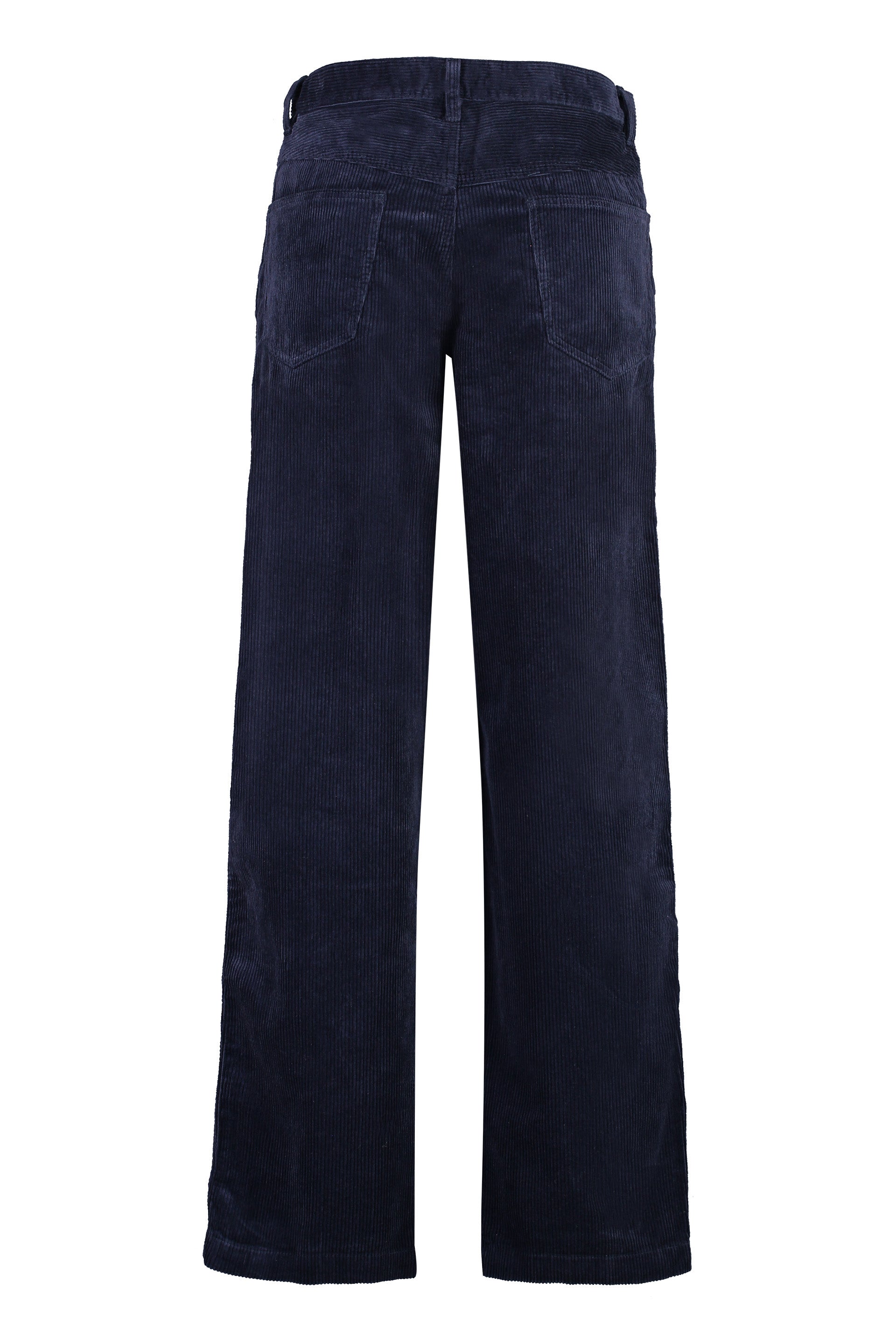ISABEL MARANT Corduroy Trousers with Engraved Metal Accents