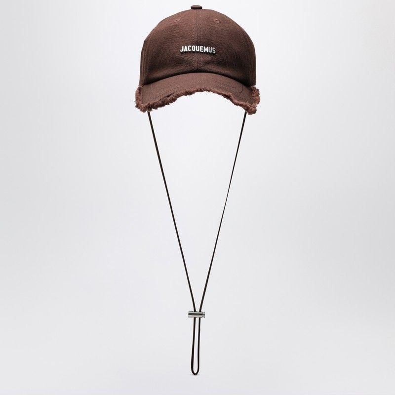 JACQUEMUS The Cap with Frayed Brim and Adjustable Fit