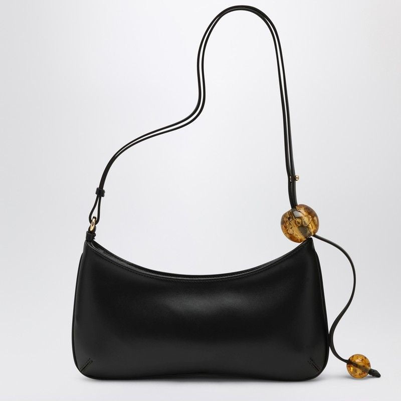JACQUEMUS Mini Leather Handbag with Adjustable Strap