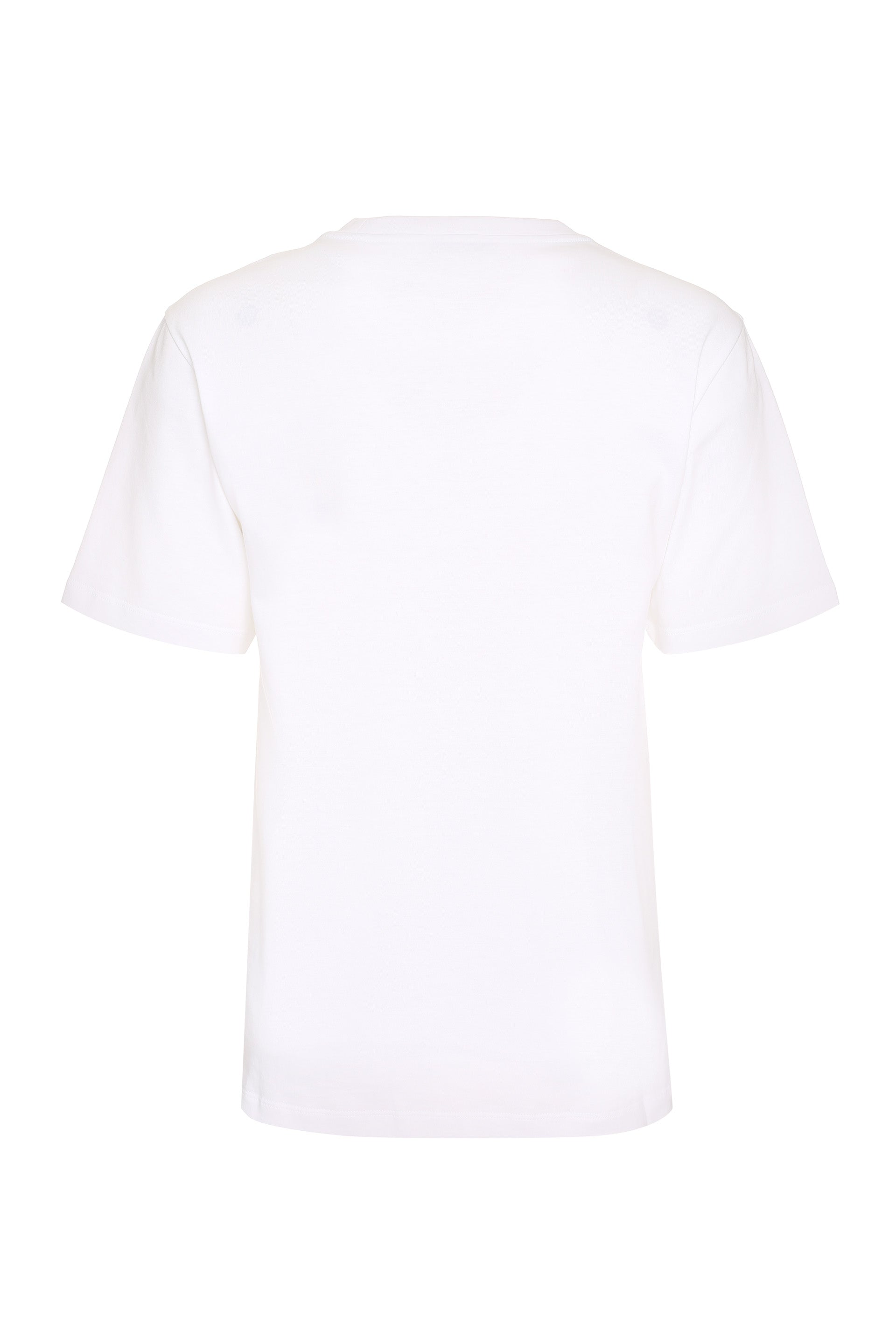 PACO RABANNE Women's Cotton Crew-Neck T-Shirt with Decorative Feathers